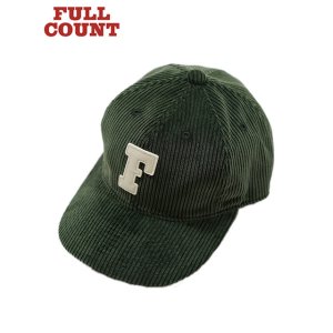 画像: 【 FULLCOUNT（フルカウント） 】　コーデュロイベースボールキャップ　[ 6Panel Corduroy Baseball Cap 'F' Patch ] [ Green ] 【 メール便可 】