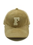 画像2: 【 FULLCOUNT（フルカウント） 】　コーデュロイベースボールキャップ　[ 6Panel Corduroy Baseball Cap 'F' Patch ] [ Beige ] 【 メール便可 】