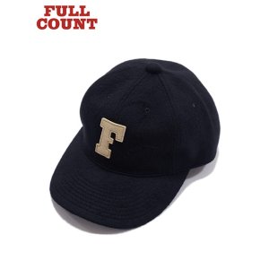 画像: 【 FULLCOUNT（フルカウント） 】　ウールメルトンベースボールキャップ　[ 6Panel Wool Melton Baseball Cap 'F' Patch ] [ Navy ] 【 メール便可 】