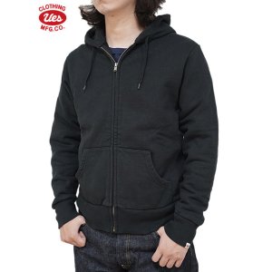 画像: 【UES（ウエス） 】　スウェットZIPパーカー　[ Zip Sweat Parka ] [ BLACK ]