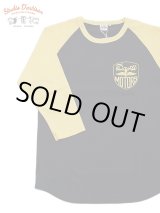 画像: 【 STUDIO D'ARTISAN（ステュディオダルチザン） 】 ラグラン7分袖Tシャツ [ DARTI MOTORS ] [  NAVY x YELLOW ] 【 メール便可 】