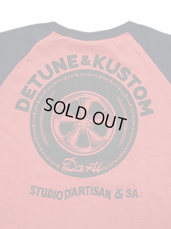 画像6: 【 STUDIO D'ARTISAN（ステュディオダルチザン） 】 ラグラン7分袖Tシャツ [ DARTI MOTORS ] [ RED x NAVY ] 【 メール便可 】