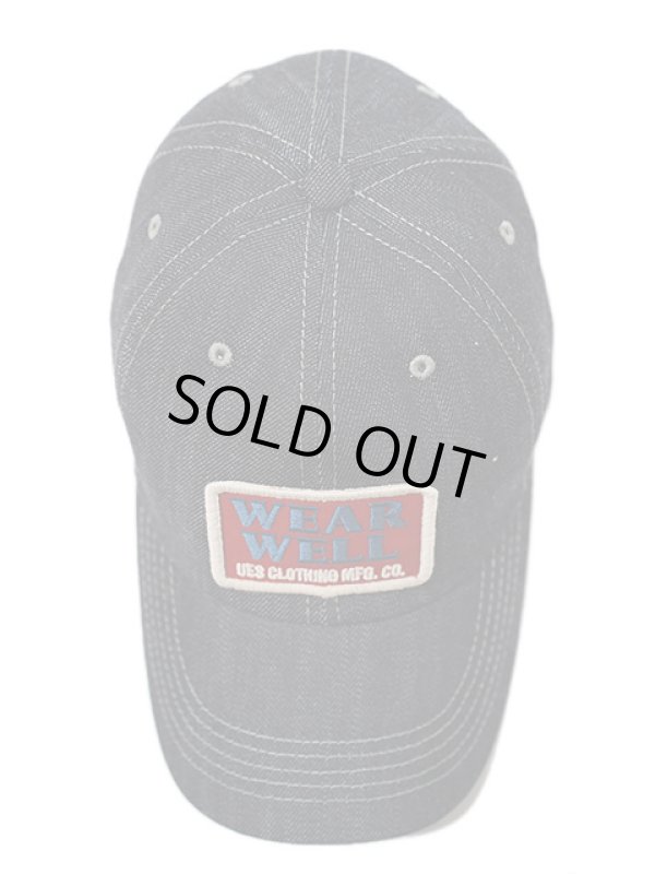 画像3: 【 UES（ウエス） 】 デニムキャップ  [ WEARWELL RED/BLUE ] [ 限定商品 ]