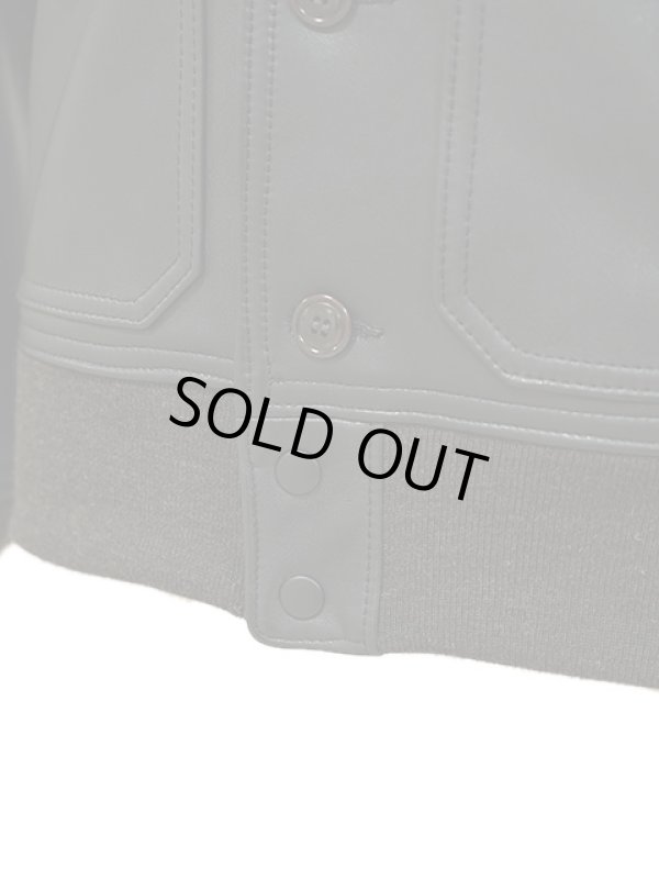 画像9: 【 Y'2 LEATHER（ワイツーレザー） 】 Sheep Skin TYPE A-1 [ SHEEP SKIN (羊革)  ] [ BLACK ]