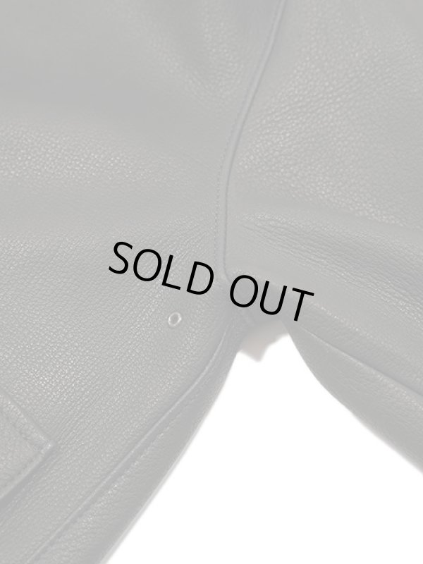 画像10: 【 Y'2 LEATHER（ワイツーレザー） 】　TYPE A-2 [ Deer Skin ] [ 鹿革 ] [ BLACK ] [ 限定モデル ]