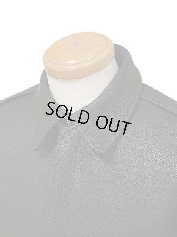 画像5: 【 Y'2 LEATHER（ワイツーレザー） 】　TYPE A-2 [ Deer Skin ] [ 鹿革 ] [ BLACK ] [ 限定モデル ]