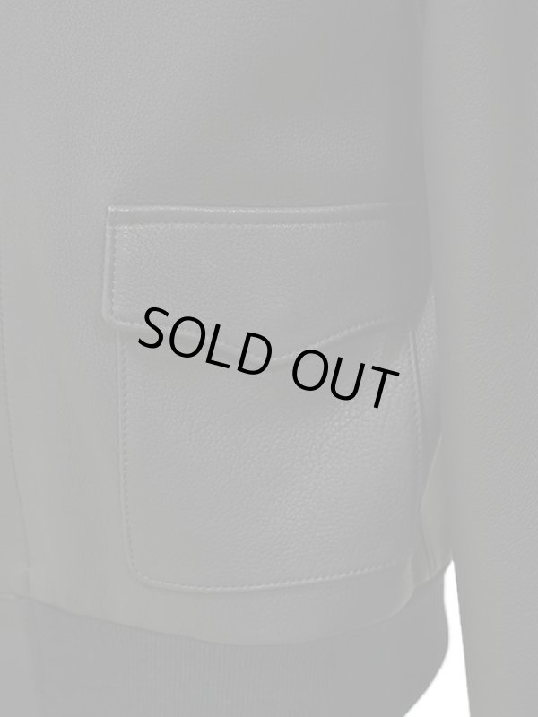 画像7: 【 Y'2 LEATHER（ワイツーレザー） 】　TYPE A-2 [ Deer Skin ] [ 鹿革 ] [ BLACK ] [ 限定モデル ]