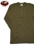 画像1: 【 JELADO（ジェラード） 】 10/- MEGA メガサーマルヘンリーネックTシャツ [ ATHLETIC BRAND ] [ OLIVE ]