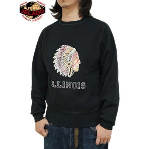 画像: 【 JELADO（ジェラード） 】 電着フロッキープリントスウェット [ ILLINOIS ] [ Black  ]