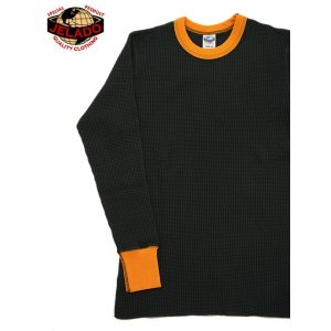 画像: 【 JELADO（ジェラード） 】　10/- MEGA ツートンクルーネックメガサーマル [ ATHLETIC BRAND ] [ Black x Nachos ]