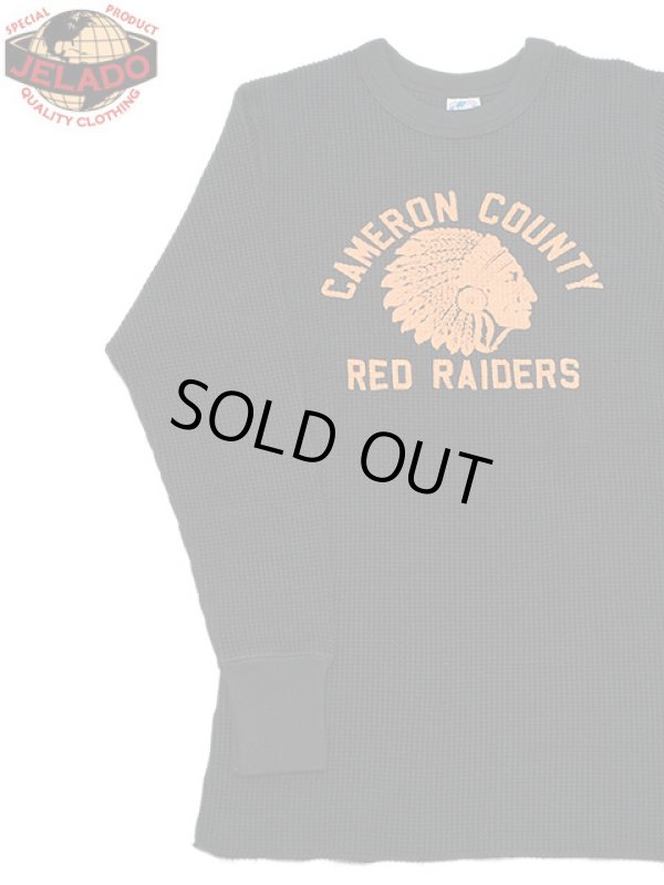 画像1: 【 JELADO（ジェラード） 】　10/- MEGA プリントメガサーマル [ Red Raiders Print ] [ Black ]