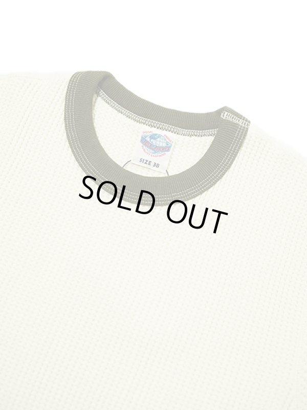 画像3: 【 JELADO（ジェラード） 】　10/- MEGA ツートンクルーネックメガサーマル [ ATHLETIC BRAND ] [ Olive x Vanilla ]