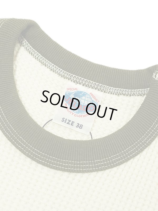 画像5: 【 JELADO（ジェラード） 】　10/- MEGA ツートンクルーネックメガサーマル [ ATHLETIC BRAND ] [ Olive x Vanilla ]