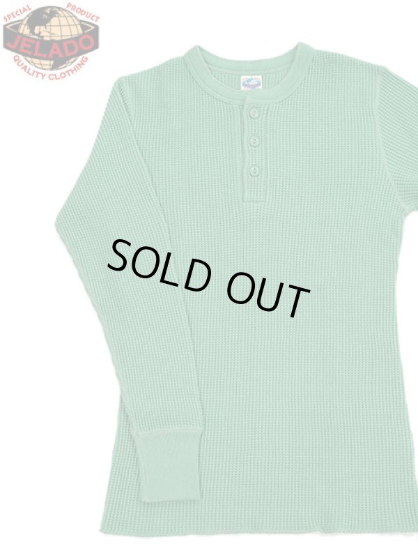 画像1: 【 JELADO（ジェラード） 】 10/- MEGA メガサーマルヘンリーネックTシャツ [ ATHLETIC BRAND ] [ MINT ]