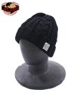 画像1: 【 JELADO（ジェラード） 】 ケーブル編みニットキャップ [ Cotton Cable Watch Cap ] [ Black ] 【 メール便可 】