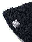 画像3: 【 JELADO（ジェラード） 】 ケーブル編みニットキャップ [ Cotton Cable Watch Cap ] [ Black ] 【 メール便可 】