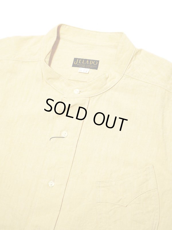 画像3: 【 JELADO（ジェラード） 】　七分袖バンドカラープルオーバーシャツ　[ Ploughman Shirts ]　[ Yellow ]