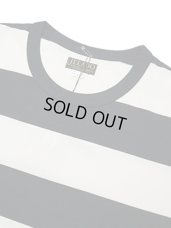 画像3: 【 JELADO（ジェラード） 】 半袖先染めボーダー天竺Tシャツ [ Keepers Tee ] [ BLACK ]