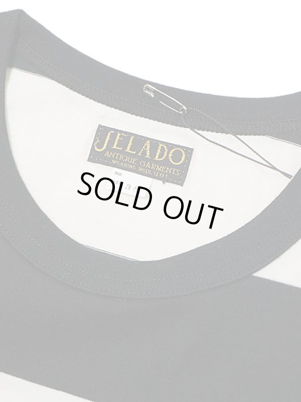 画像6: 【 JELADO（ジェラード） 】 半袖先染めボーダー天竺Tシャツ [ Keepers Tee ] [ BLACK ]