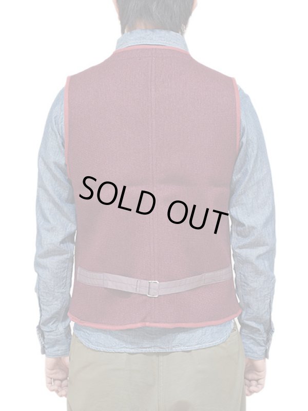 画像2: 【 BROWN'S BEACH (ブラウンズビーチ) 】　ビーチクロスベスト　[ EARLY VEST ] [ BURGUNDY ]