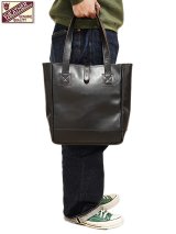 画像: 【 Y'2 LEATHER（ワイツーレザー） 】　ホースハイドトートバッグ　[ HORSE HIDE TOTE BAG ] [ SMALL ] [ Vintage Horse Light ] [ BLACK (茶芯) ]