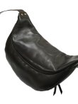 画像5: 【 Y'2 LEATHER（ワイツーレザー） 】　ステアハイドウエストバッグ　STEER HIDE WAIST BAG [ ANILINE STEER BLACK (茶芯) ] [ 牛革 ]