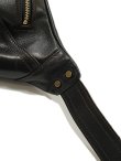 画像7: 【 Y'2 LEATHER（ワイツーレザー） 】　ステアハイドウエストバッグ　STEER HIDE WAIST BAG [ ANILINE STEER BLACK (茶芯) ] [ 牛革 ]