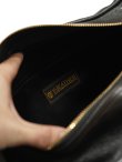 画像9: 【 Y'2 LEATHER（ワイツーレザー） 】　ステアハイドウエストバッグ　STEER HIDE WAIST BAG [ ANILINE STEER BLACK (茶芯) ] [ 牛革 ]