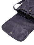 画像4: 【 Y'2 LEATHER（ワイツーレザー） 】　インディゴホースメールバッグ [ SMALL ] HORSE HIDE MAIL BAG　[ INDIGO HORSE ] [ 馬革 ] 