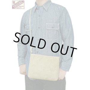画像: 【 Y'2 LEATHER（ワイツーレザー） 】　ホースハイドサコッシュ [ Natural Scar Horse Roughout ] [ 馬革 ] [ KHAKI ] 【 メール便可 】
