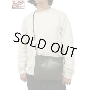 画像: 【 メール便可 】 【 Y'2 LEATHER（ワイツーレザー） 】　ホースハイドサコッシュ [ Natural Scar Horse ] [ 馬革 ] [ OLIVE ]