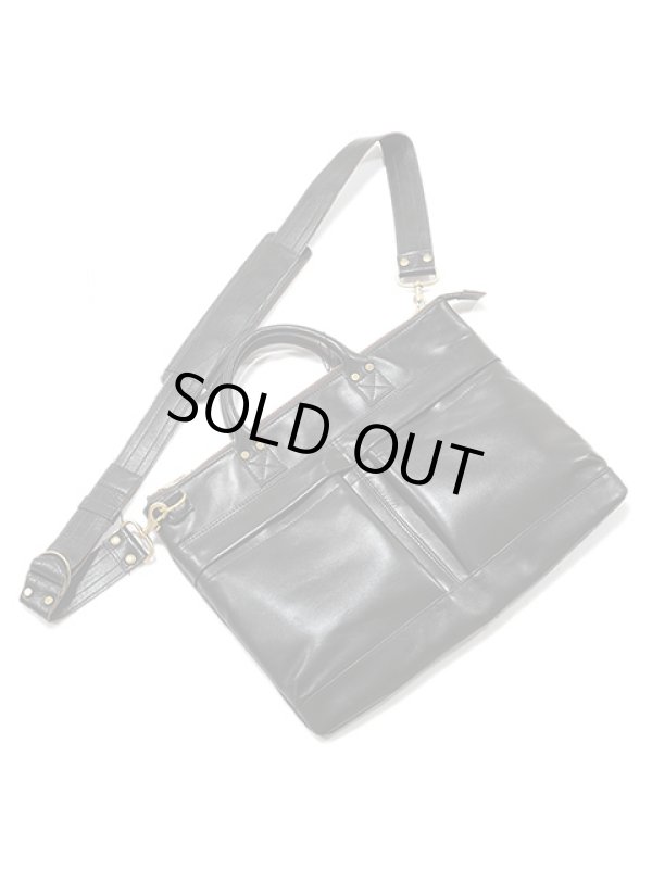 画像3: 【 Y'2 LEATHER（ワイツーレザー） 】 HORSE HIDE HELMET BAG [ VINTAGE HORSE LIGHT ] [ 馬革 ] [ BLACK ]