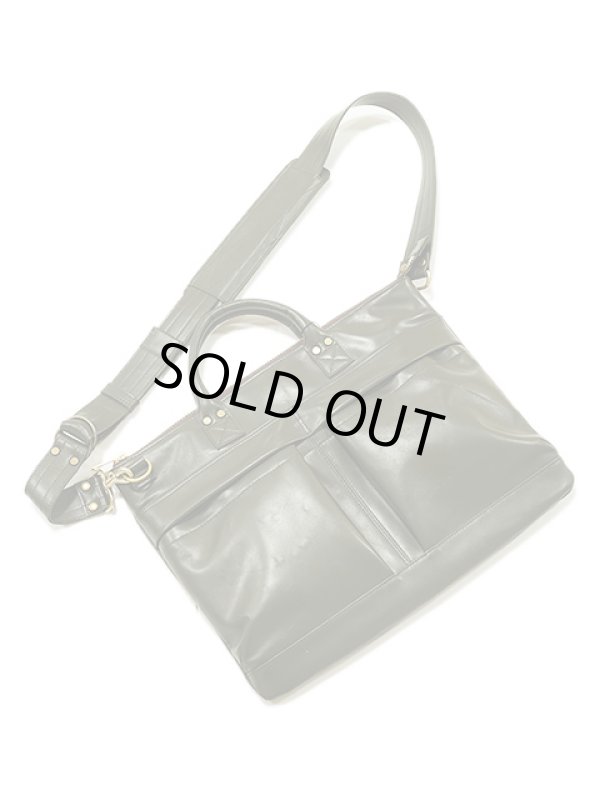 画像3: 【 Y'2 LEATHER（ワイツーレザー） 】 HORSE HIDE HELMET BAG [ VINTAGE HORSE LIGHT ] [ 馬革 ] [ OLIVE ]