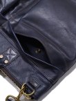 画像6: 【 Y'2 LEATHER（ワイツーレザー） 】 HORSE HIDE HELMET BAG [ INDIGO HORSE ] [ 馬革 ] [ INDIGO ]