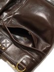 画像6: 【 Y'2 LEATHER（ワイツーレザー） 】 HORSE HIDE HELMET BAG [ PULL UP HORSE ] [ 馬革 ] [ BROWN ]