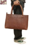 画像1: 【 Y'2 LEATHER（ワイツーレザー） 】 BULL HIDE TOTE BAG [ 3.0mm BULL HIDE ] [ RED BROWN ]