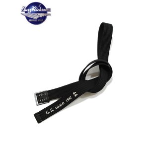 画像: 【 メール便可 】 【 BUZZ RICKSON'S × William Gibson（バズリクソンズ×ウィリアムギブソン） 】　トラウザース・ベルト [ BELT, WEB, WAIST, EM M-1937 ] [ Black ]