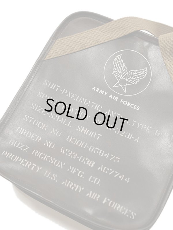 画像2: 【 BUZZ RICKSON'S（バズリクソンズ） 】 TYPE G-3A LEATHER BAG [ SUIT-PNEUMATIC ANTI-G, ] [ BROWN ]