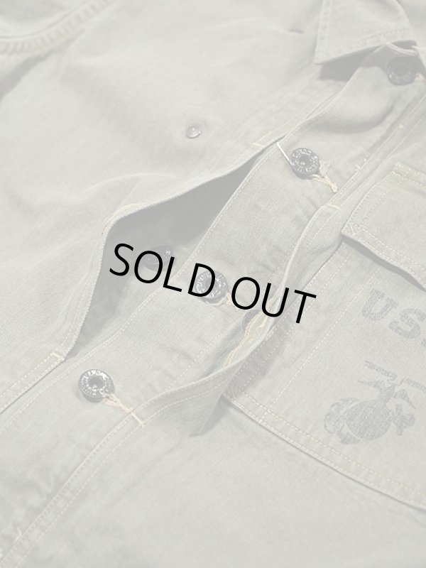 画像5: 【 BUZZ RICKSON'S（バズリクソンズ） 】　M-1944 HERRINGBONE UTILITY JACKET　[ U.S.M.C. ]