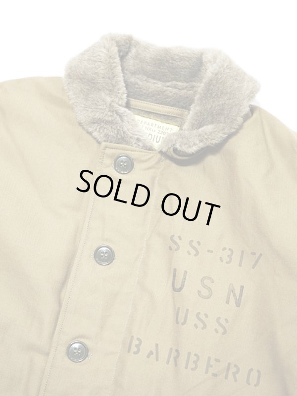 画像3: 【 BUZZ RICKSON'S（バズリクソンズ） 】 N-1 KHAKI DECK JACKET [ SS-317 BERBERO STENCIL ] 