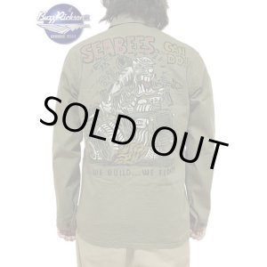 画像: 【 BUZZ RICKSON'S（バズリクソンズ） 】　N-3 UTILITY JACKET [  “HAND PAINT SEABEES” ] [ OLIVE ]