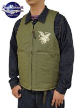 画像: 【 BUZZ RICKSON'S（バズリクソンズ） 】 "SUKA" EMBROIDERY VEST [ OLIVE ]