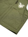 画像5: 【 BUZZ RICKSON'S（バズリクソンズ） 】 "SUKA" EMBROIDERY VEST [ OLIVE ]