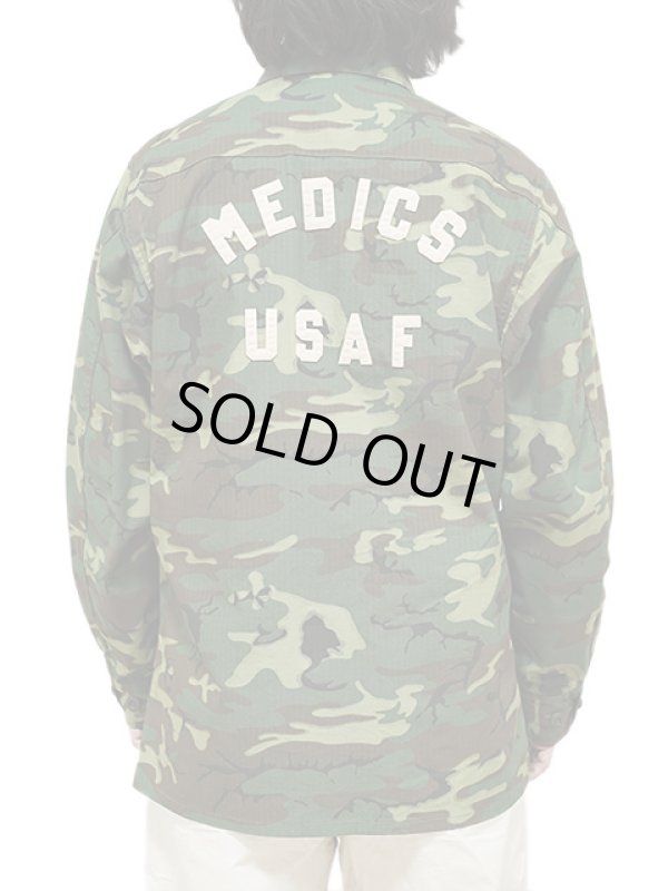 画像2: 【 BUZZ RICKSON'S（バズリクソンズ） 】　COAT, MAN'S, CAMOUFLAGE, COTTON, WIND, RESISTANT, POPLIN, CLASS 2 [ MEDICS USAF ]