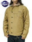 画像1: 【 BUZZ RICKSON'S（バズリクソンズ） 】 Type N-1 Khaki  [ NAVY DEPARTMENT DEMOTEX-ED ] [ STENCIL "MIDWAY" ]
