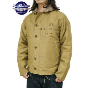 画像: 【 BUZZ RICKSON'S（バズリクソンズ） 】 Type N-1 Khaki  [ NAVY DEPARTMENT DEMOTEX-ED ] [ STENCIL "MIDWAY" ]