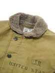 画像3: 【 BUZZ RICKSON'S（バズリクソンズ） 】 Type N-1 Khaki  [ NAVY DEPARTMENT DEMOTEX-ED ] [ STENCIL "MIDWAY" ]