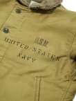 画像4: 【 BUZZ RICKSON'S（バズリクソンズ） 】 Type N-1 Khaki  [ NAVY DEPARTMENT DEMOTEX-ED ] [ STENCIL "MIDWAY" ]