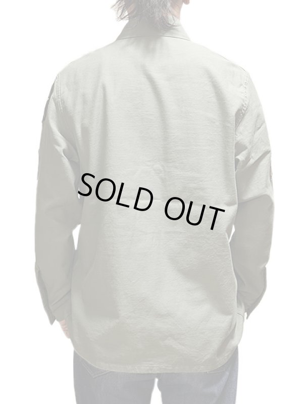 画像2: 【 BUZZ RICKSON'S（バズリクソンズ） 】　SHIRT,MAN'S,COTTON SATEEN,OLIVE GREEN SHADE 107　[ DEMILITARIZED ZONE ]