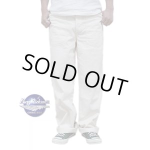 画像: 【 BUZZ RICKSON'S（バズリクソンズ） 】 TROUSERS, WORKING, WHITE TWILL [ AVIATION ASSOCIATES ] [ OFF WHITE ]